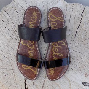 SAM EDELMAN DOUBLE STRAP SLIDES/SANDALS